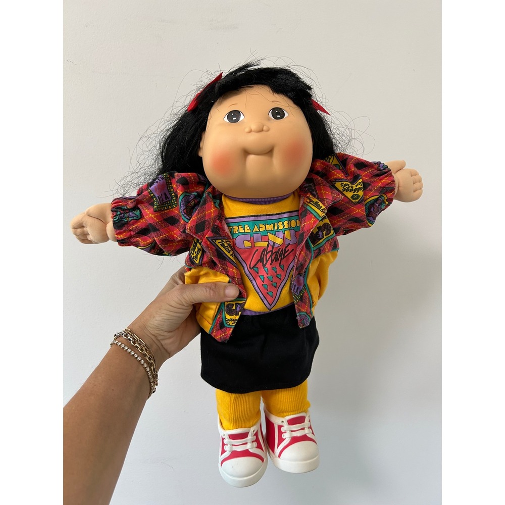 Rare Vintage Cabbage Patch Kids Asian Cornsilk Black Hair Designer Line 1987